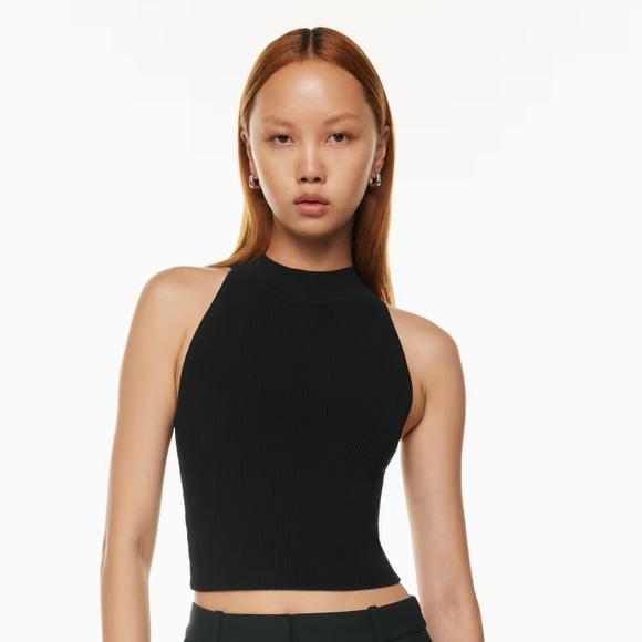 BABATON Sculpt Knit Mockneck Halter Top 🦋🐬 - Picture 4 of 6